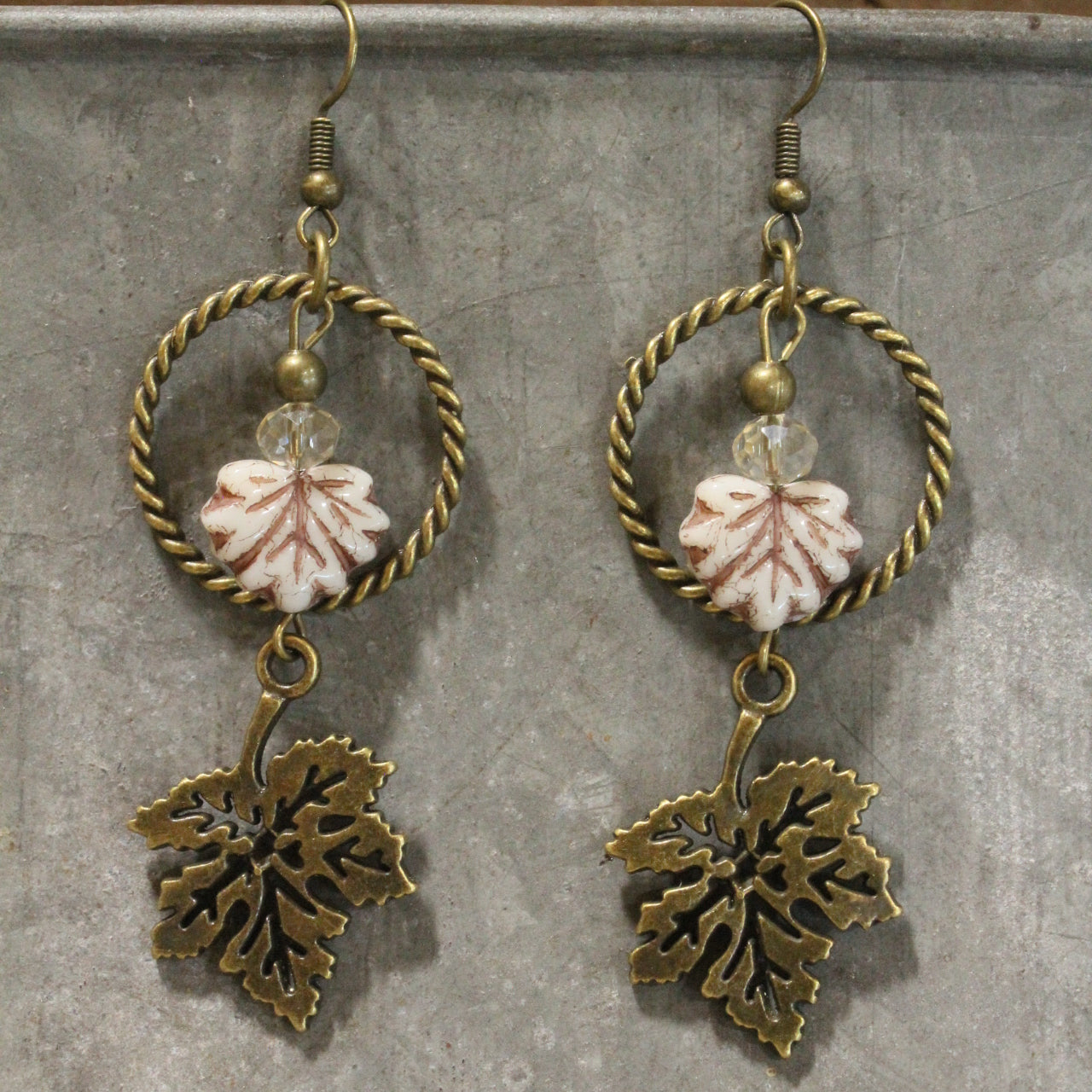 My Favorite Maple Leaf Dangle Drop Earrings