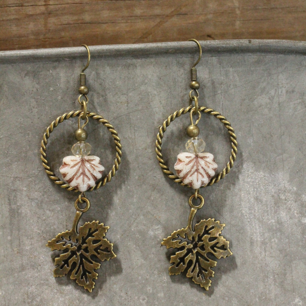 My Favorite Maple Leaf Dangle Drop Earrings