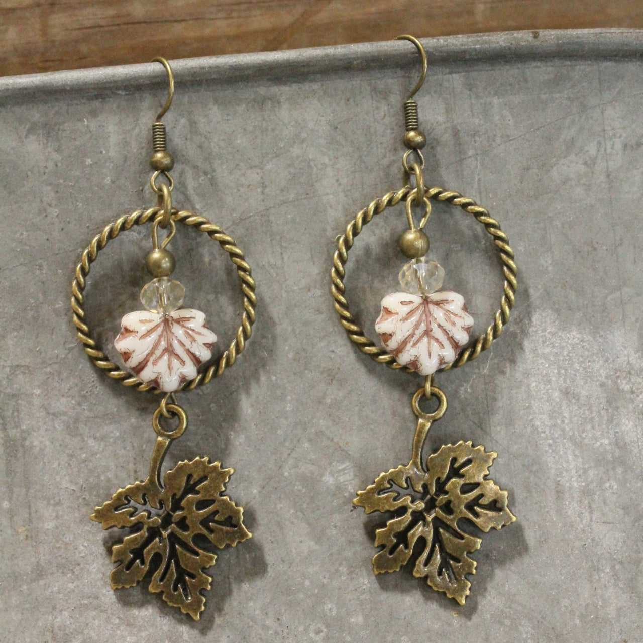 My Favorite Maple Leaf Dangle Drop Earrings