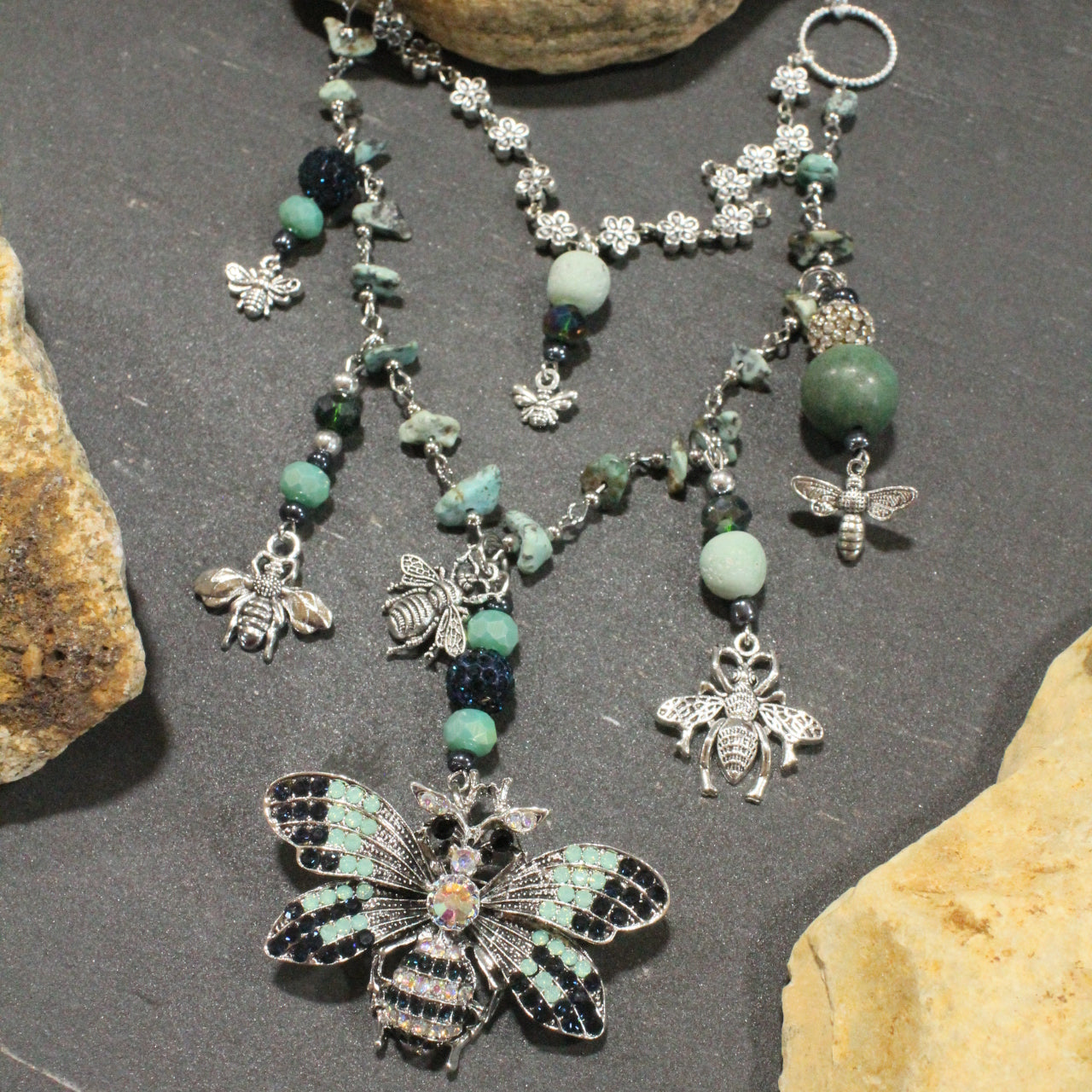 Buzzing By Bee Layered Necklace