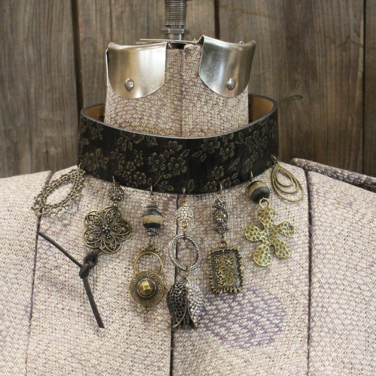 Love Of Vintage Choker Charm'd Necklace