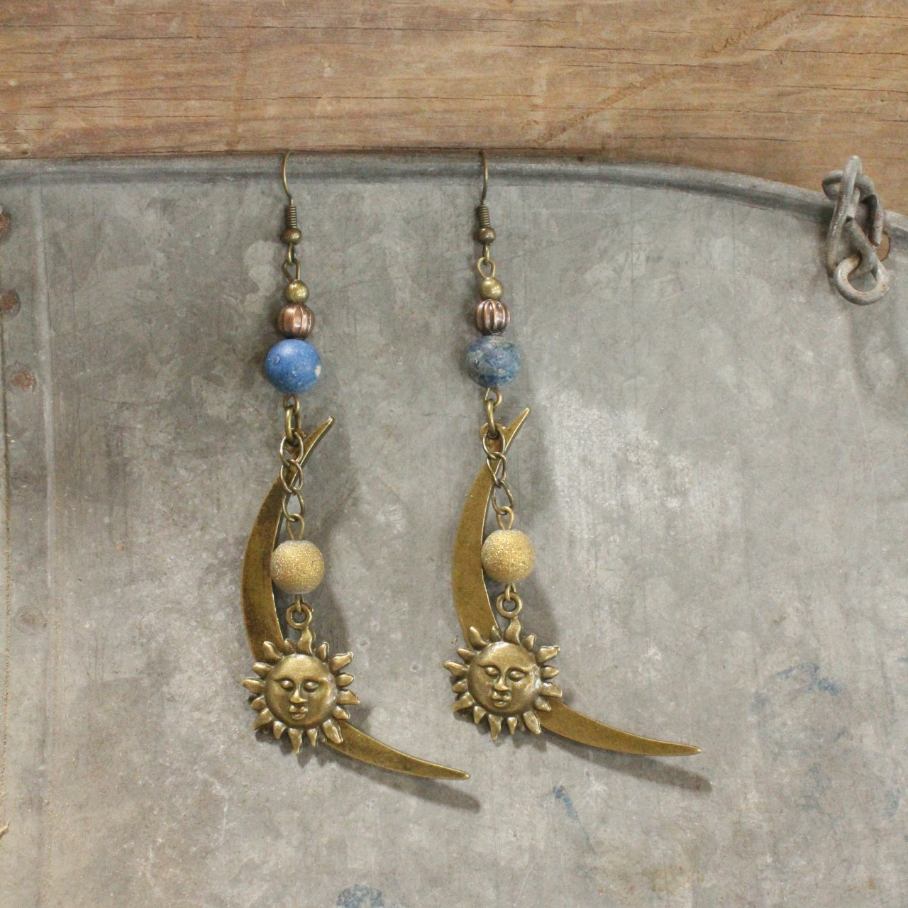 Where The Sun & Moon Meet Dangle Drop Earrings