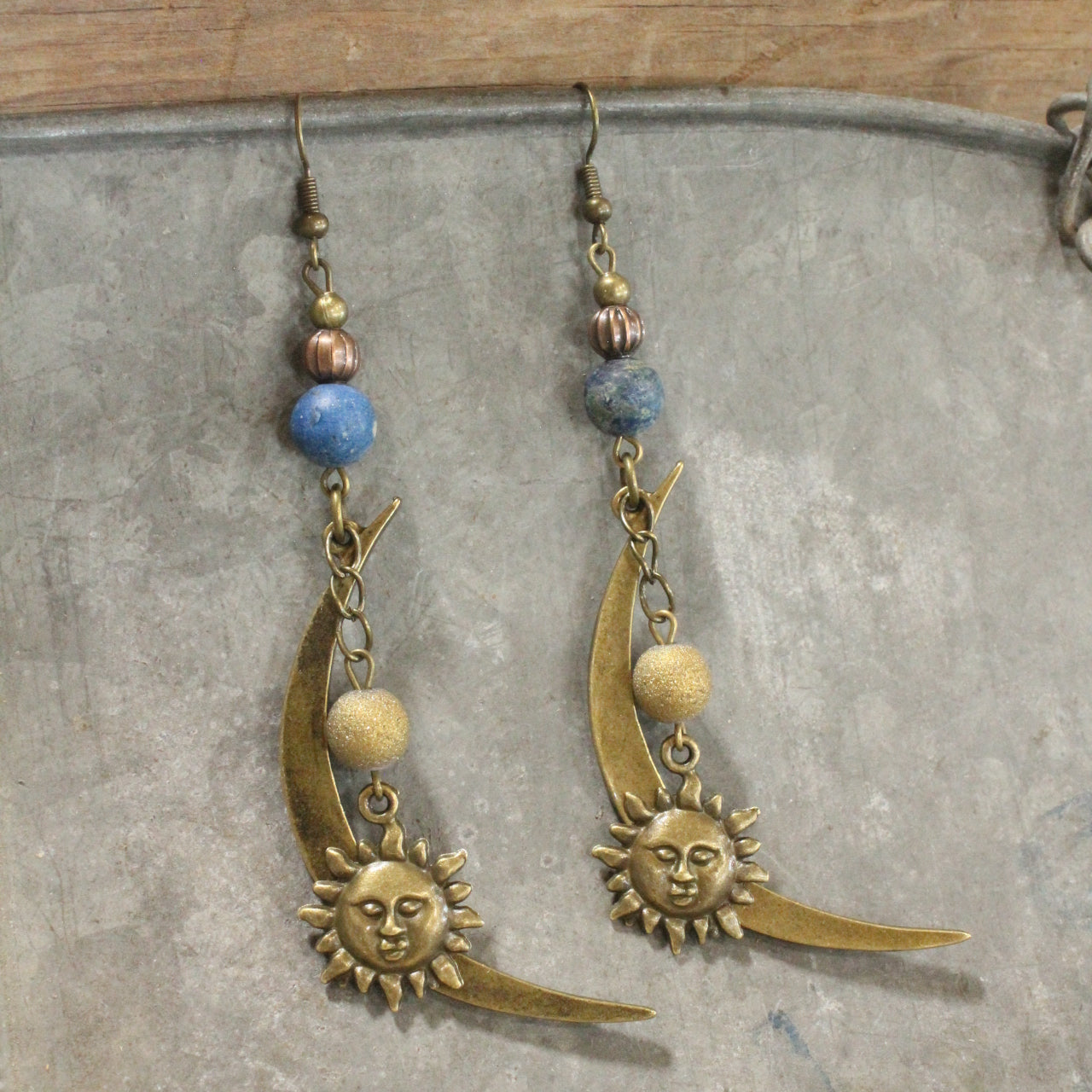 Where The Sun & Moon Meet Dangle Drop Earrings