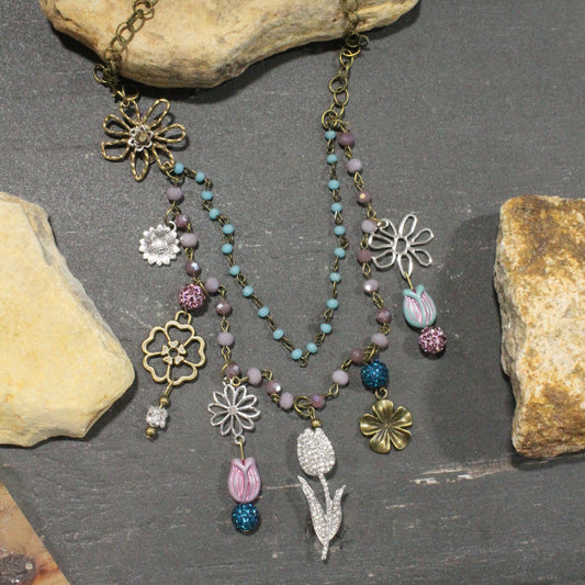 Tiny Tulip Charm'd Necklace