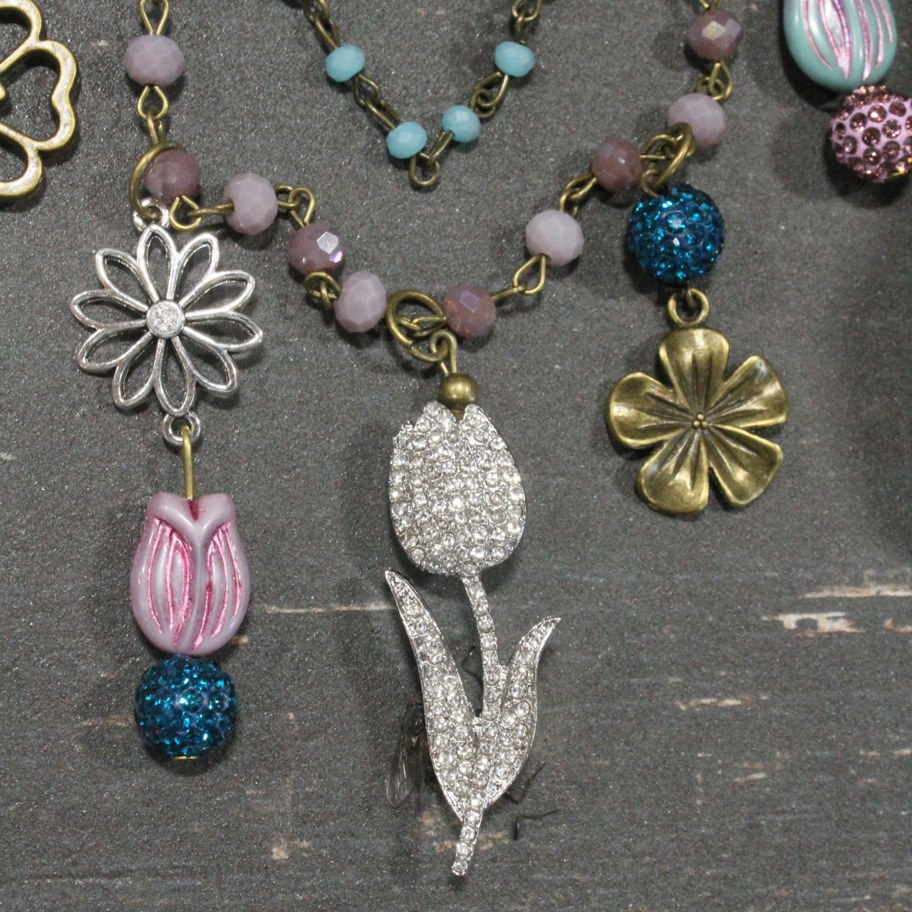 Tiny Tulip Charm'd Necklace