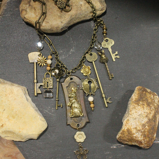 The Hasty Hare Charm'd Necklace