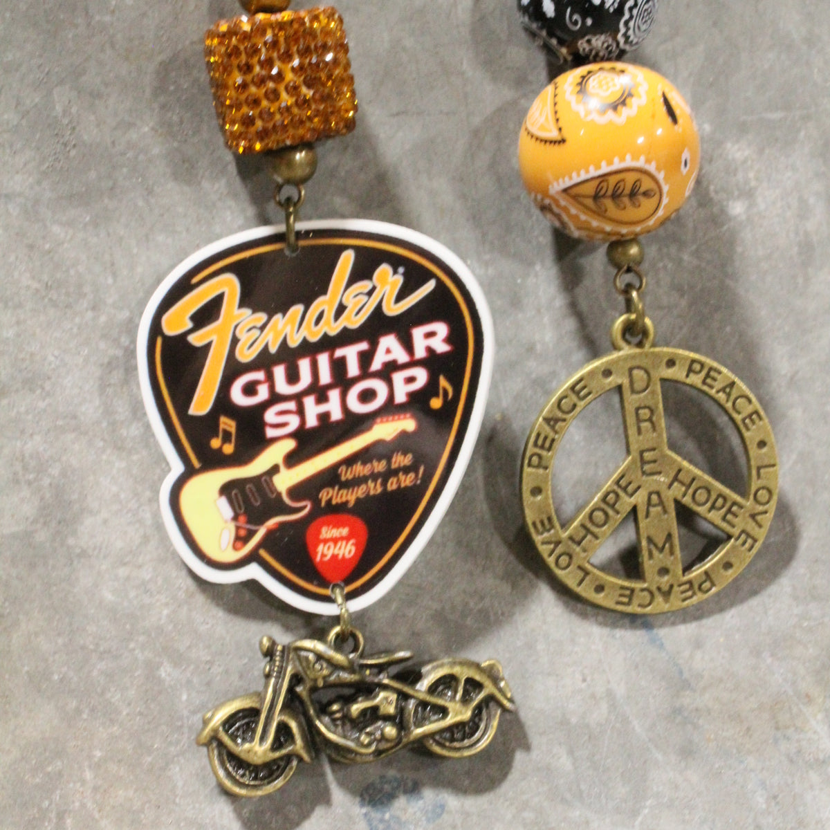 Woodstock & Fender Dangle Earrings