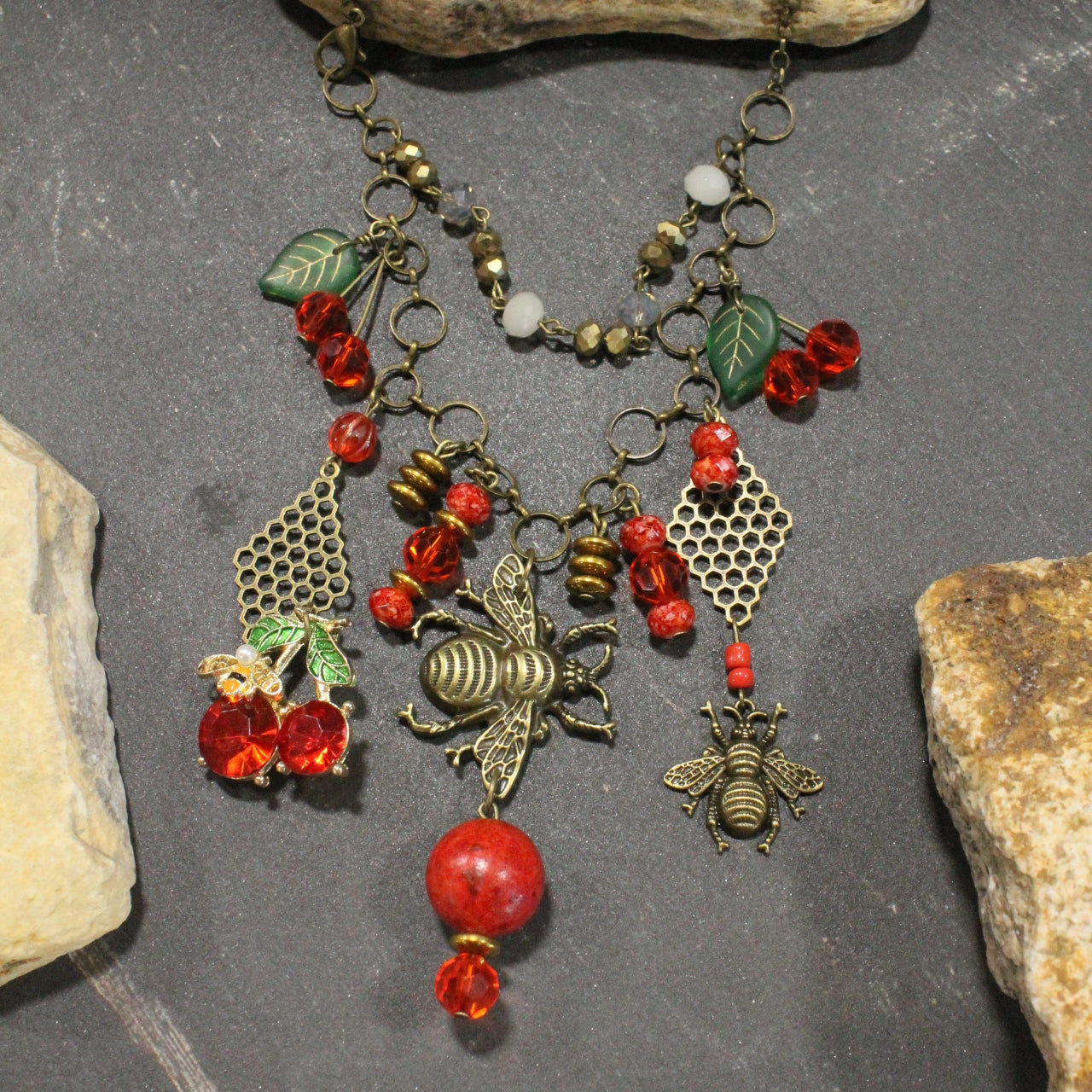 Sweet As Can Bee Charm'd Necklace