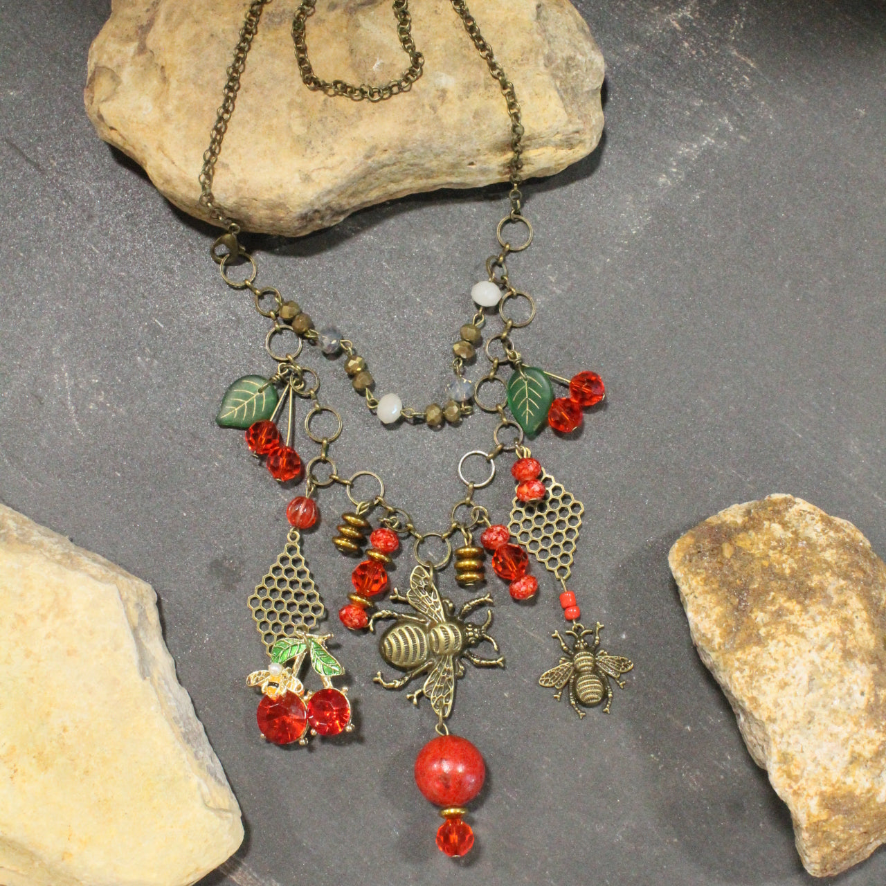 Sweet As Can Bee Charm'd Necklace