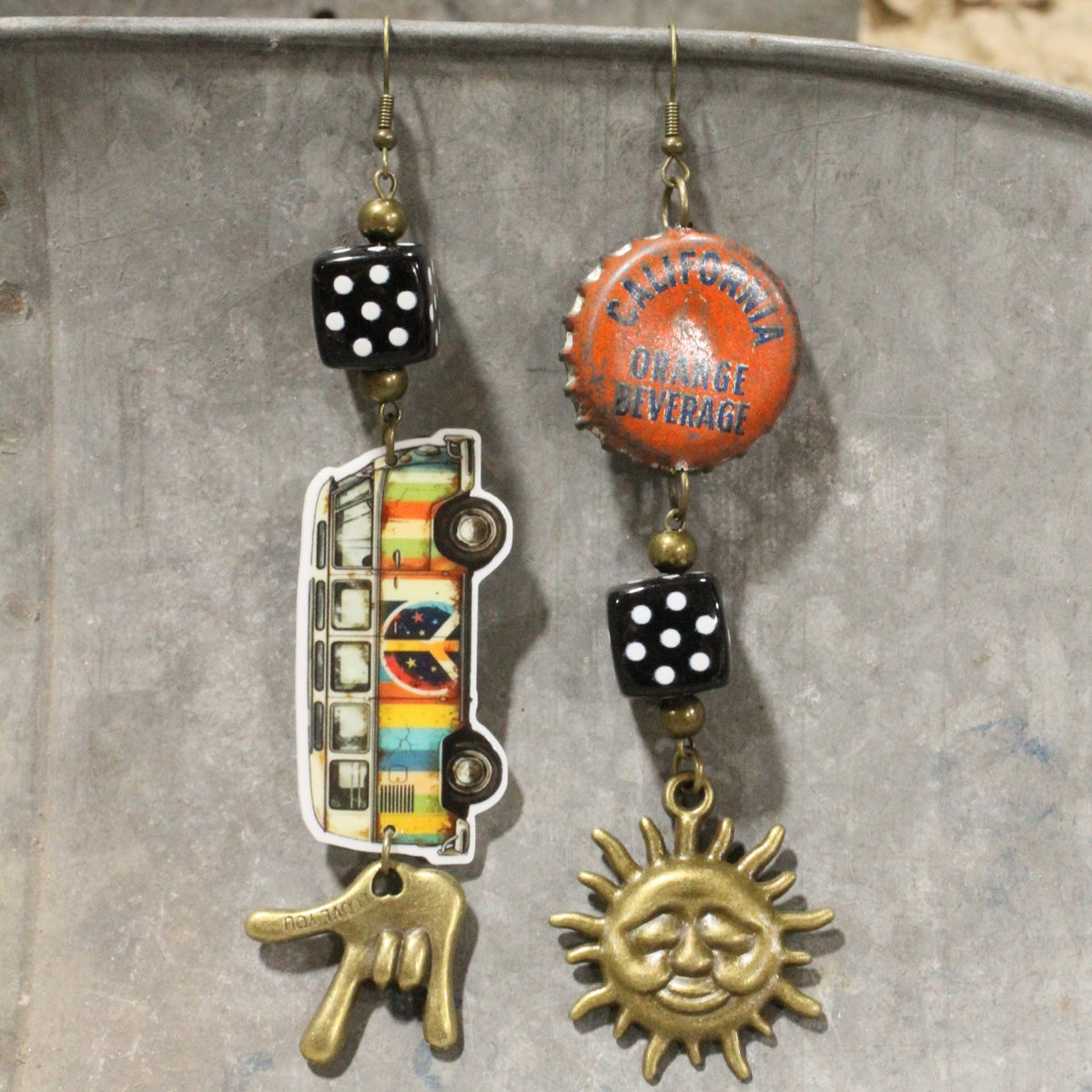 Headed Back To The 60's Dangle Earrings