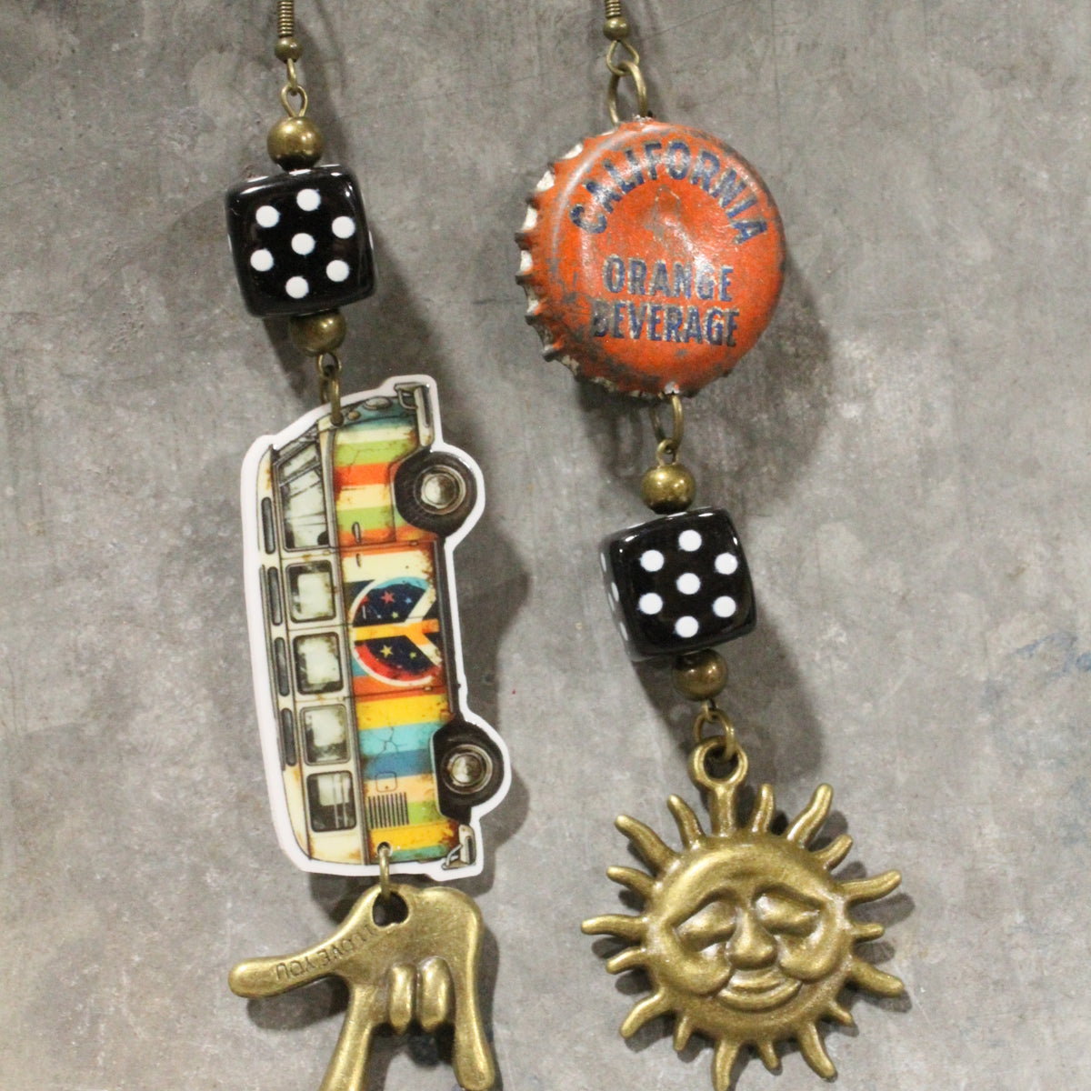 Headed Back To The 60's Dangle Earrings