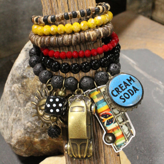 Headed Back To The 60's Charm'd Bracelet Set