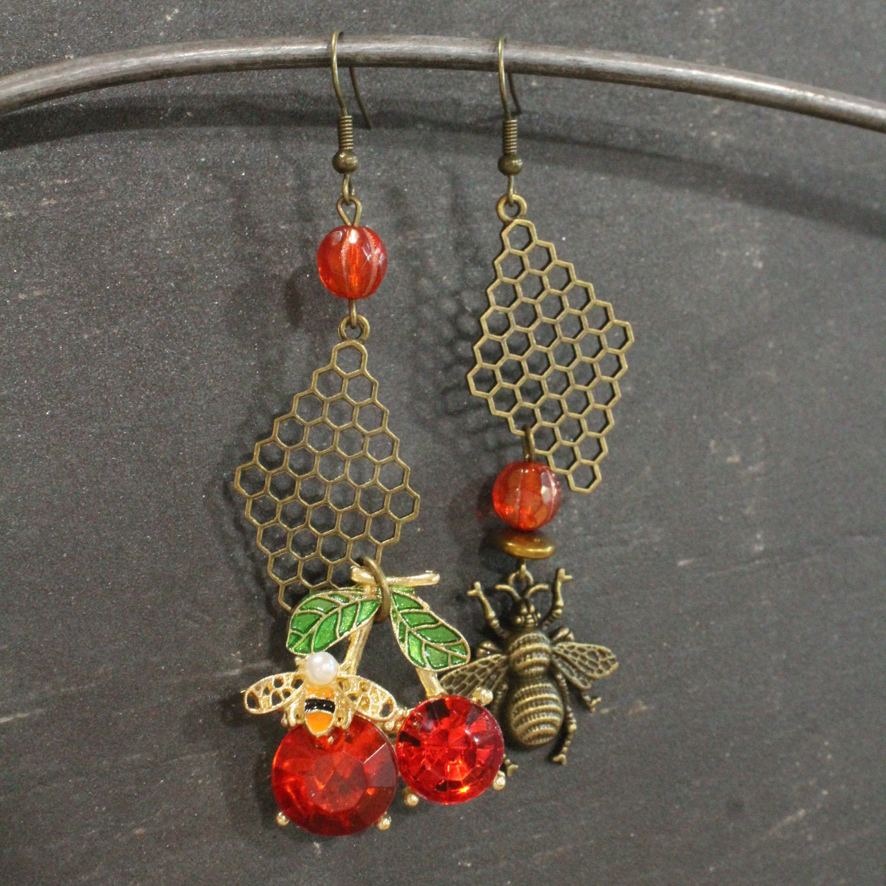 Sweet As Can Bee Dangle Earrings