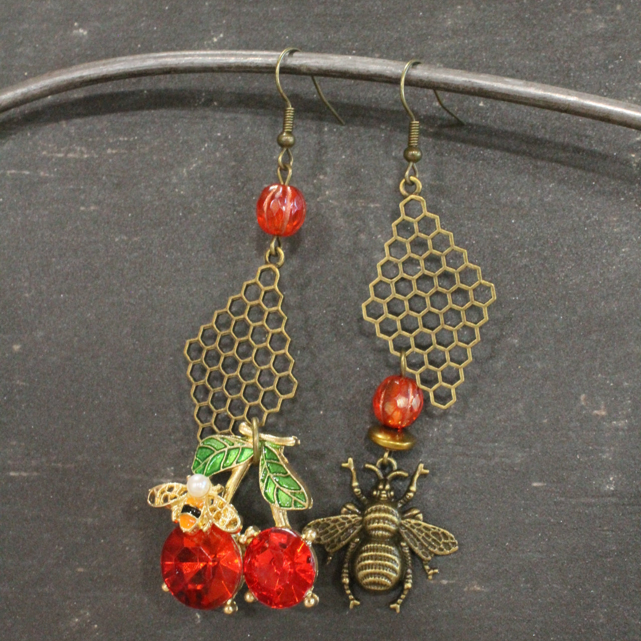 Sweet As Can Bee Dangle Earrings
