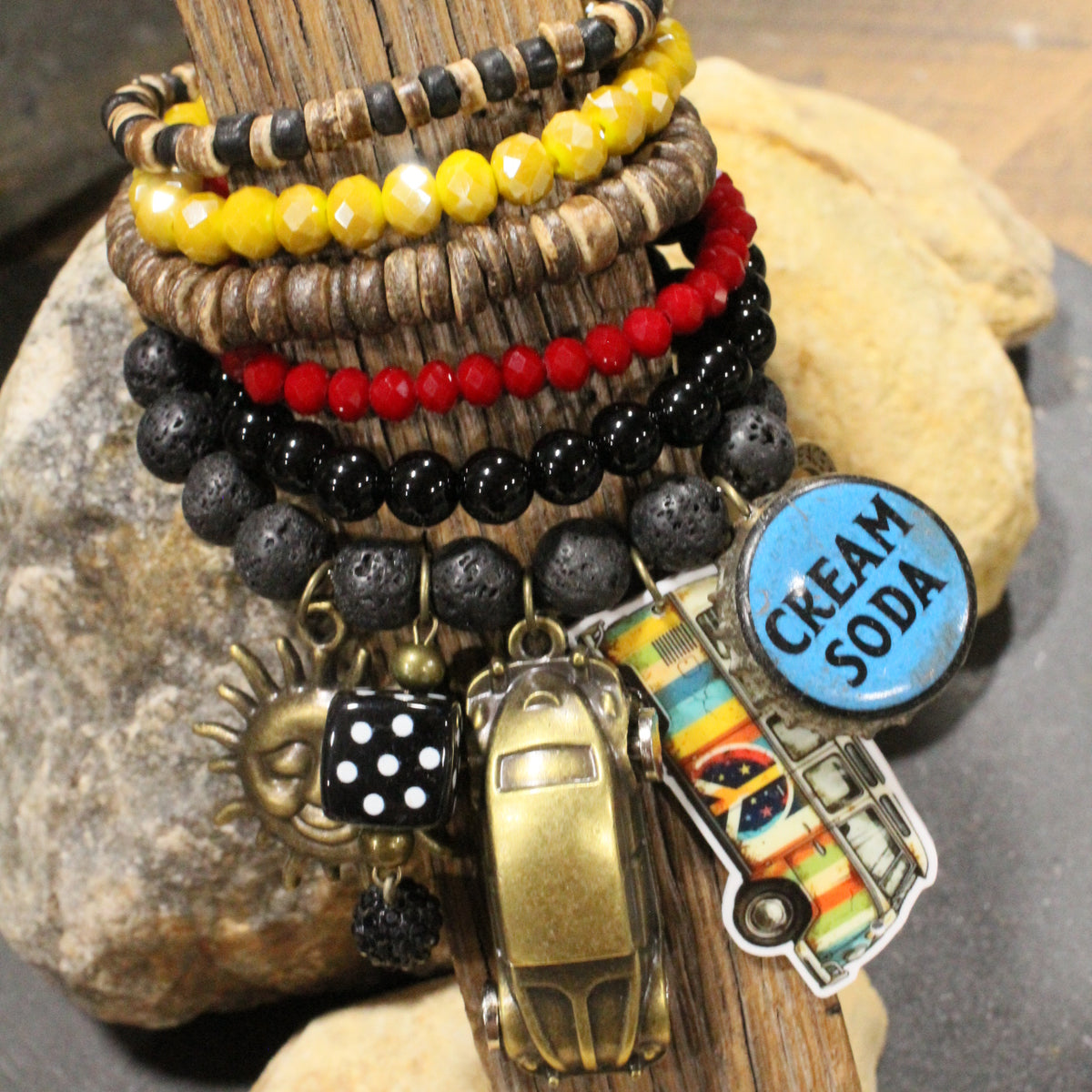 Headed Back To The 60's Charm'd Bracelet Set