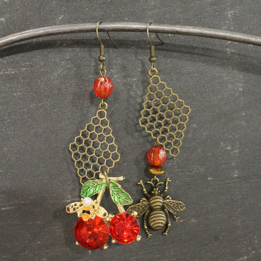 Sweet As Can Bee Dangle Earrings
