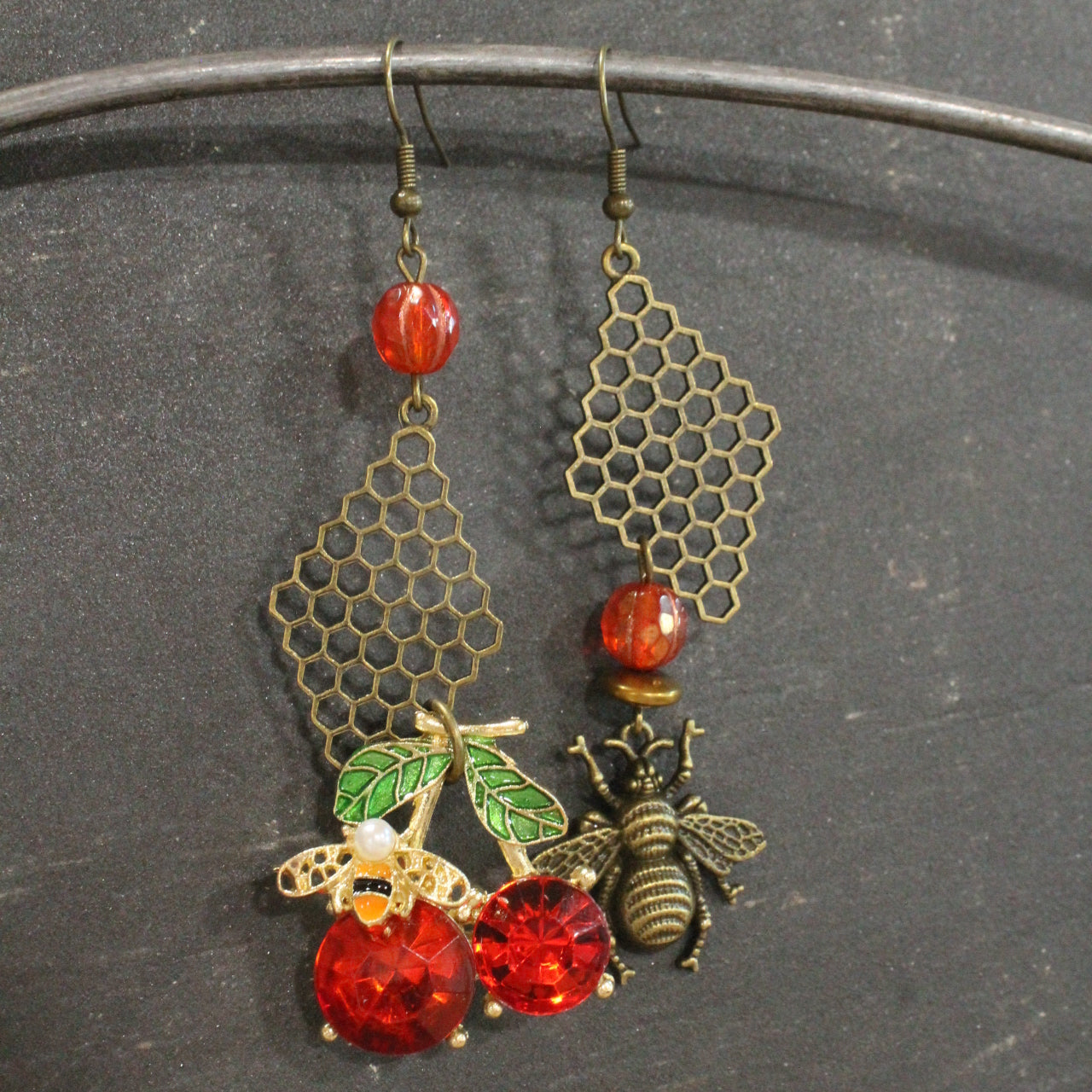 Sweet As Can Bee Dangle Earrings