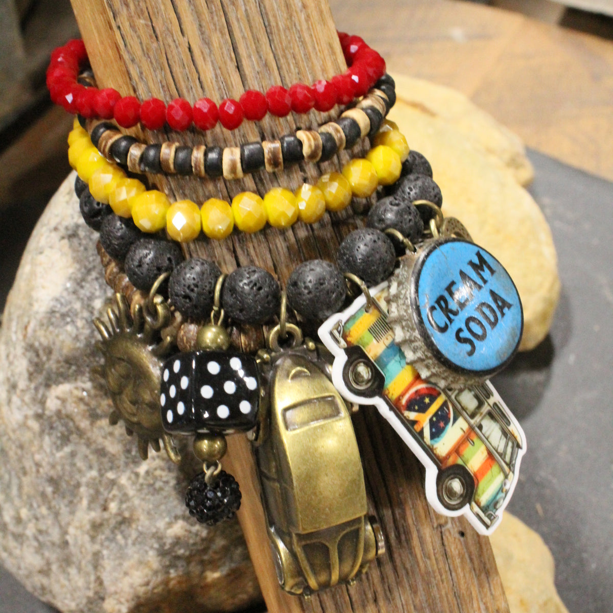 Headed Back To The 60's Charm'd Bracelet Set