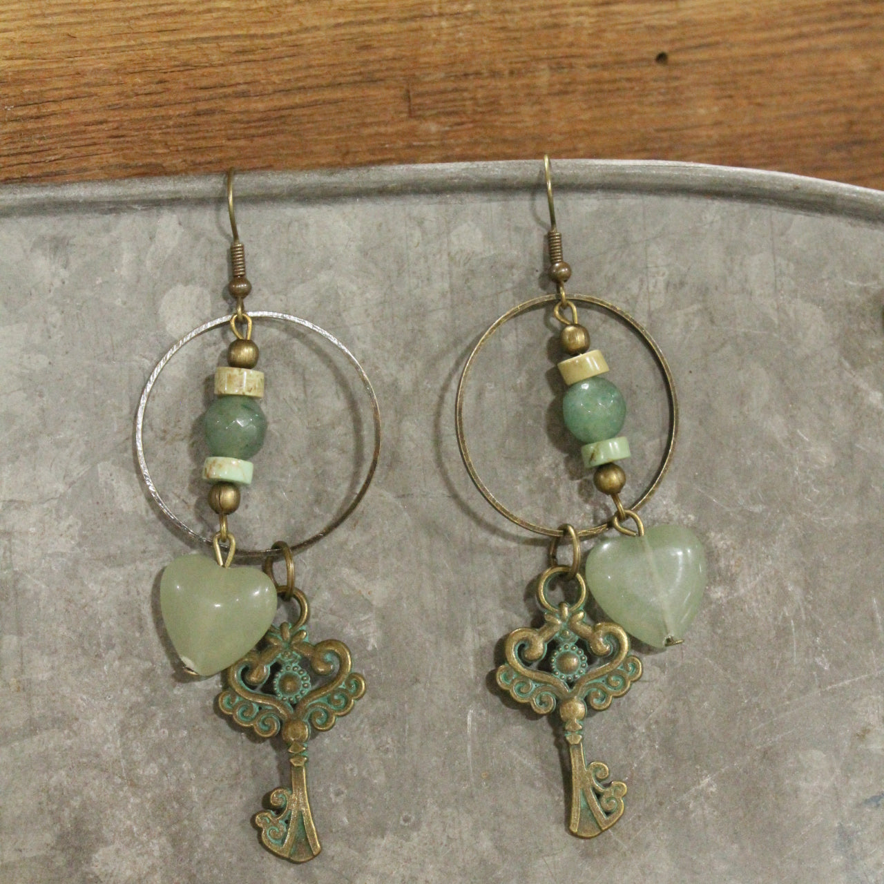 Key To My Heart Dangle Earrings