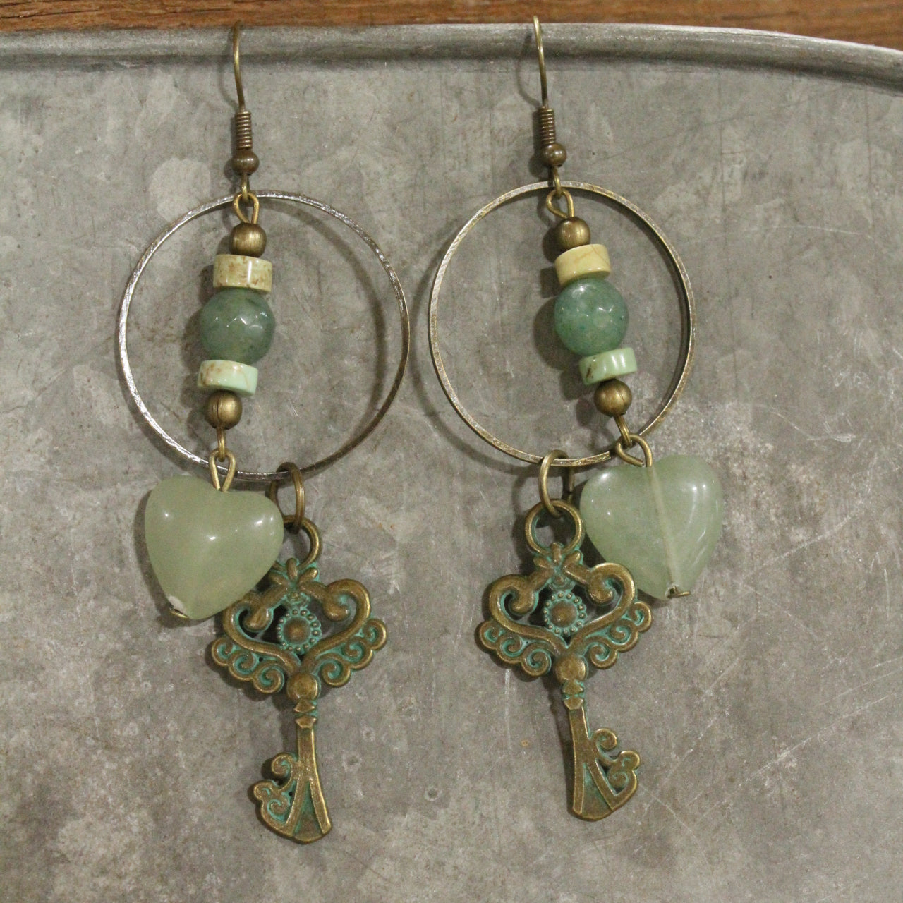 Key To My Heart Dangle Earrings