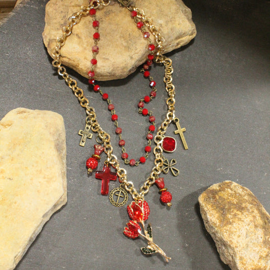 Springtime Blessings Charm'd Necklace