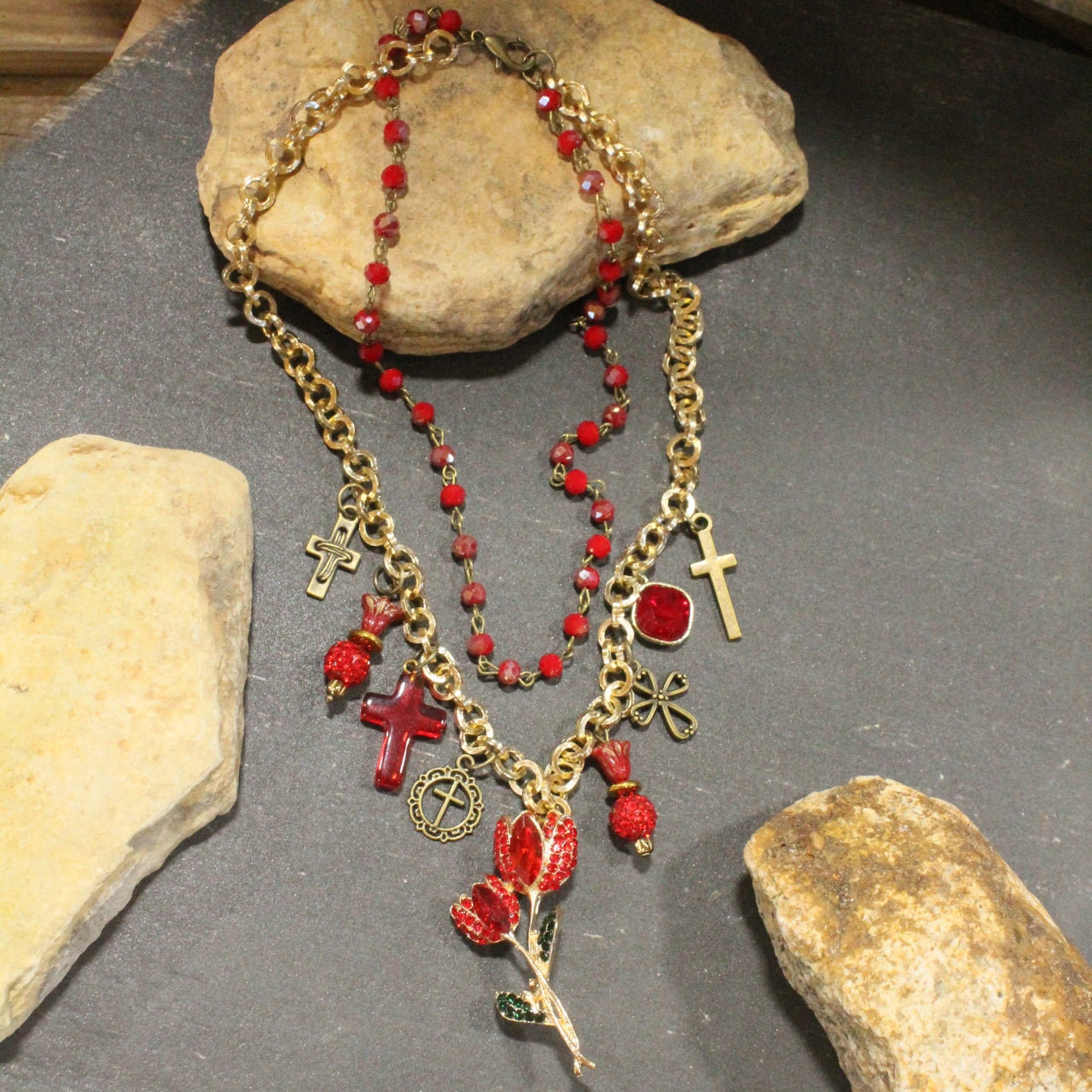 Springtime Blessings Charm'd Necklace
