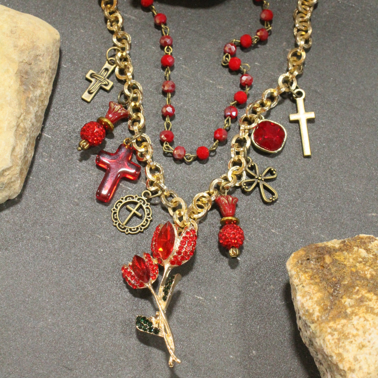 Springtime Blessings Charm'd Necklace