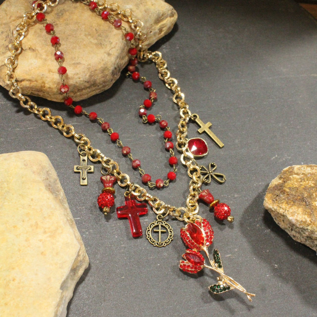 Springtime Blessings Charm'd Necklace