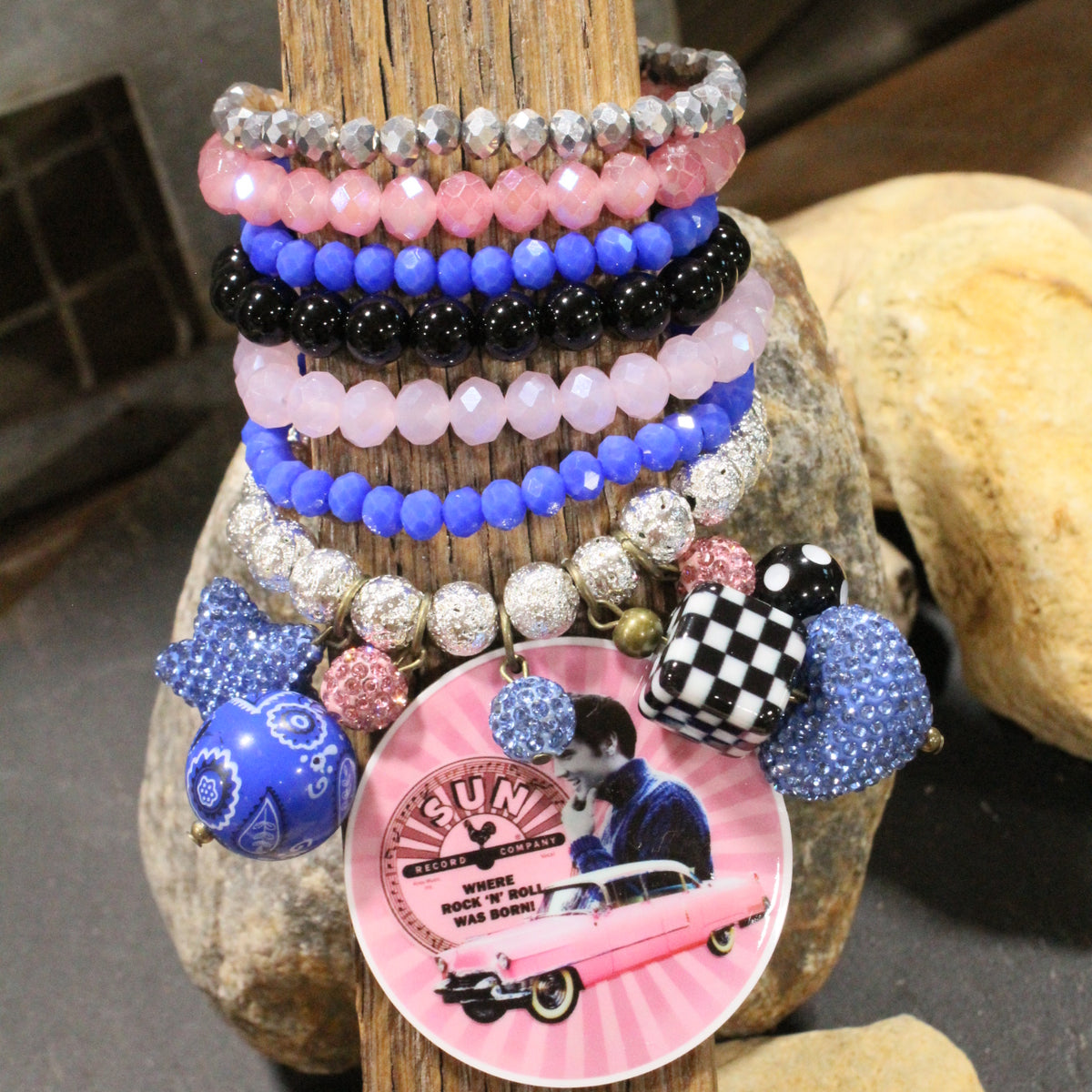 Headed To Memphis With Elvis Charm'd Bracelet Set