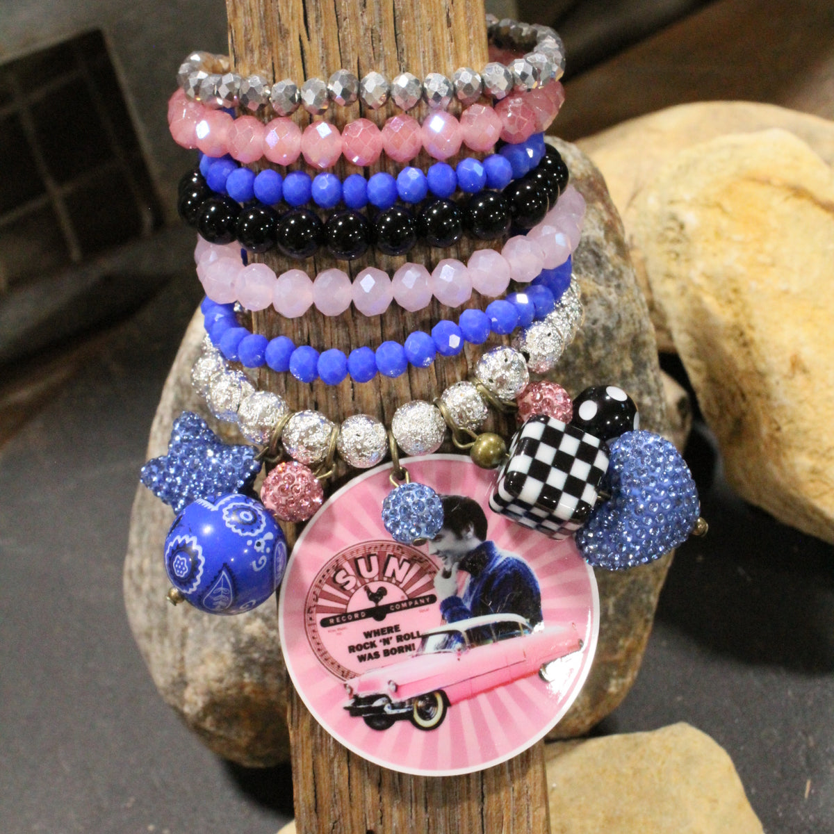 Headed To Memphis With Elvis Charm'd Bracelet Set