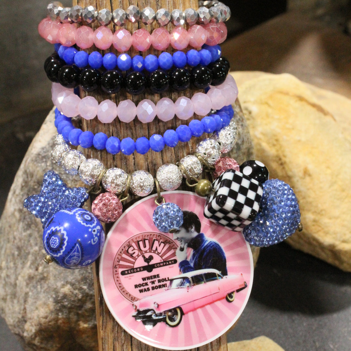 Headed To Memphis With Elvis Charm'd Bracelet Set