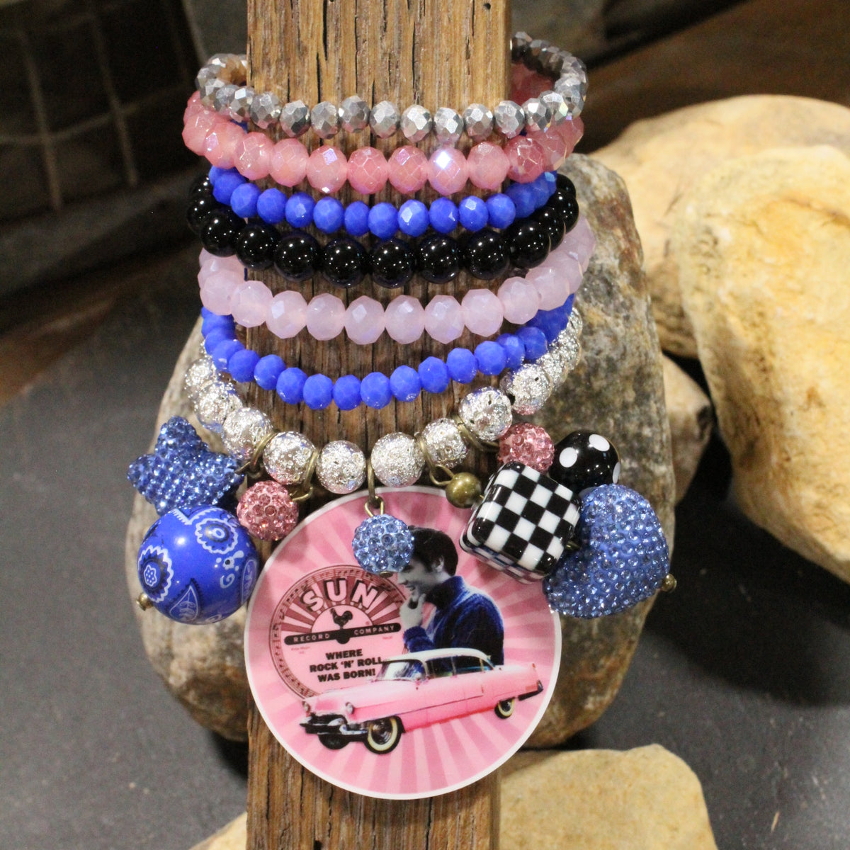 Headed To Memphis With Elvis Charm'd Bracelet Set