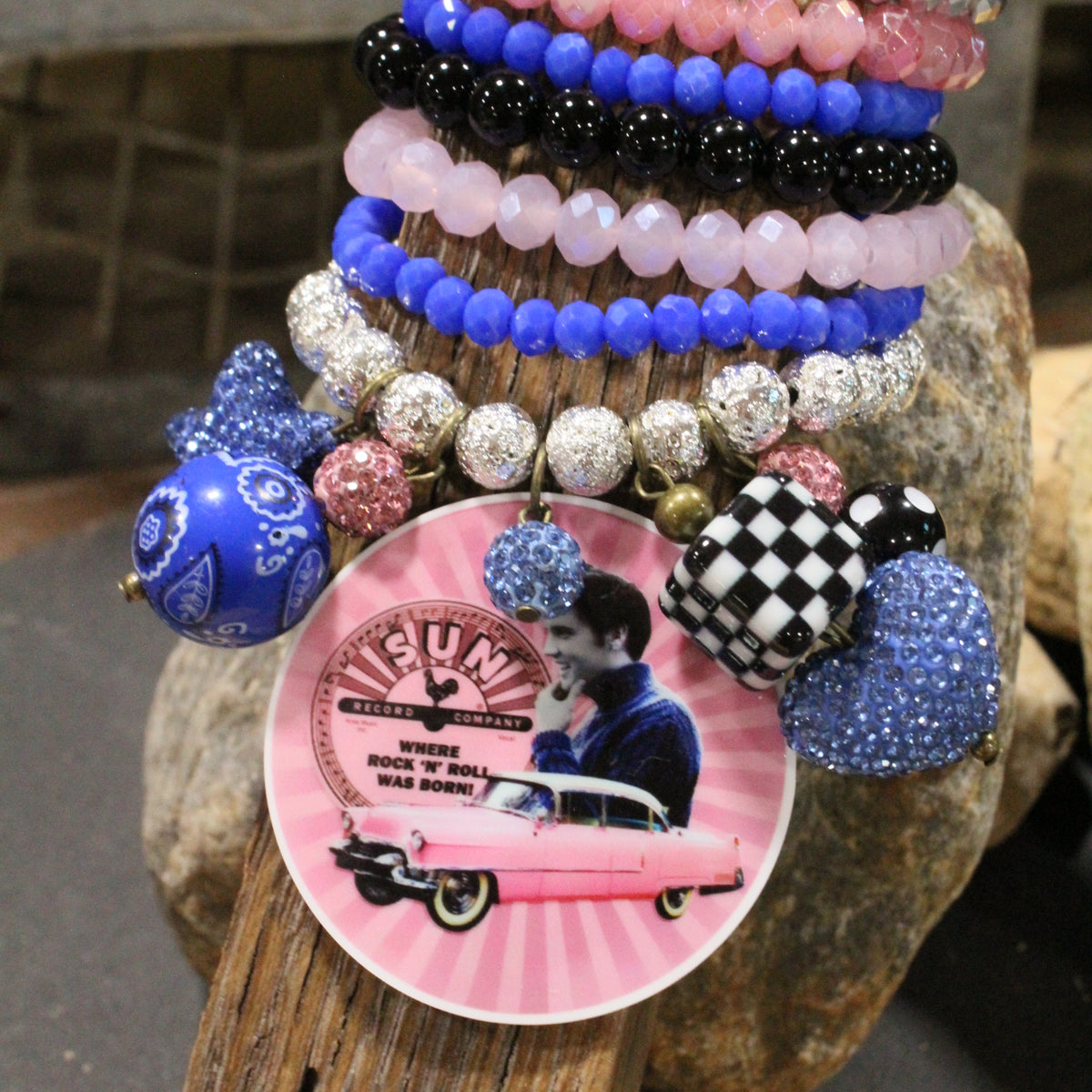 Headed To Memphis With Elvis Charm'd Bracelet Set