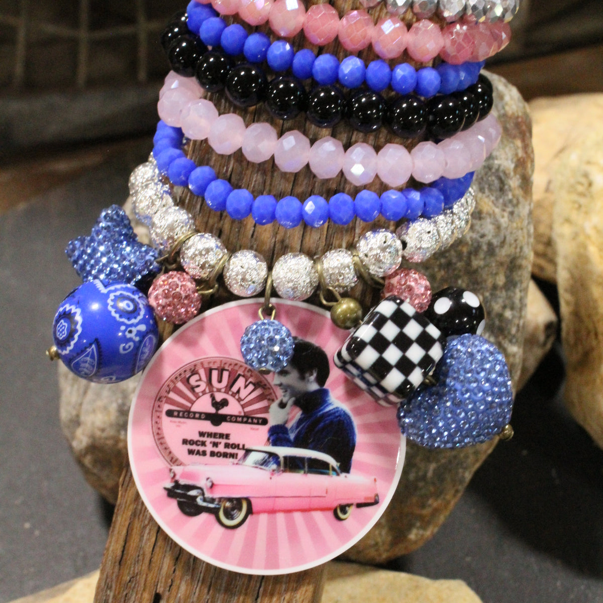 Headed To Memphis With Elvis Charm'd Bracelet Set