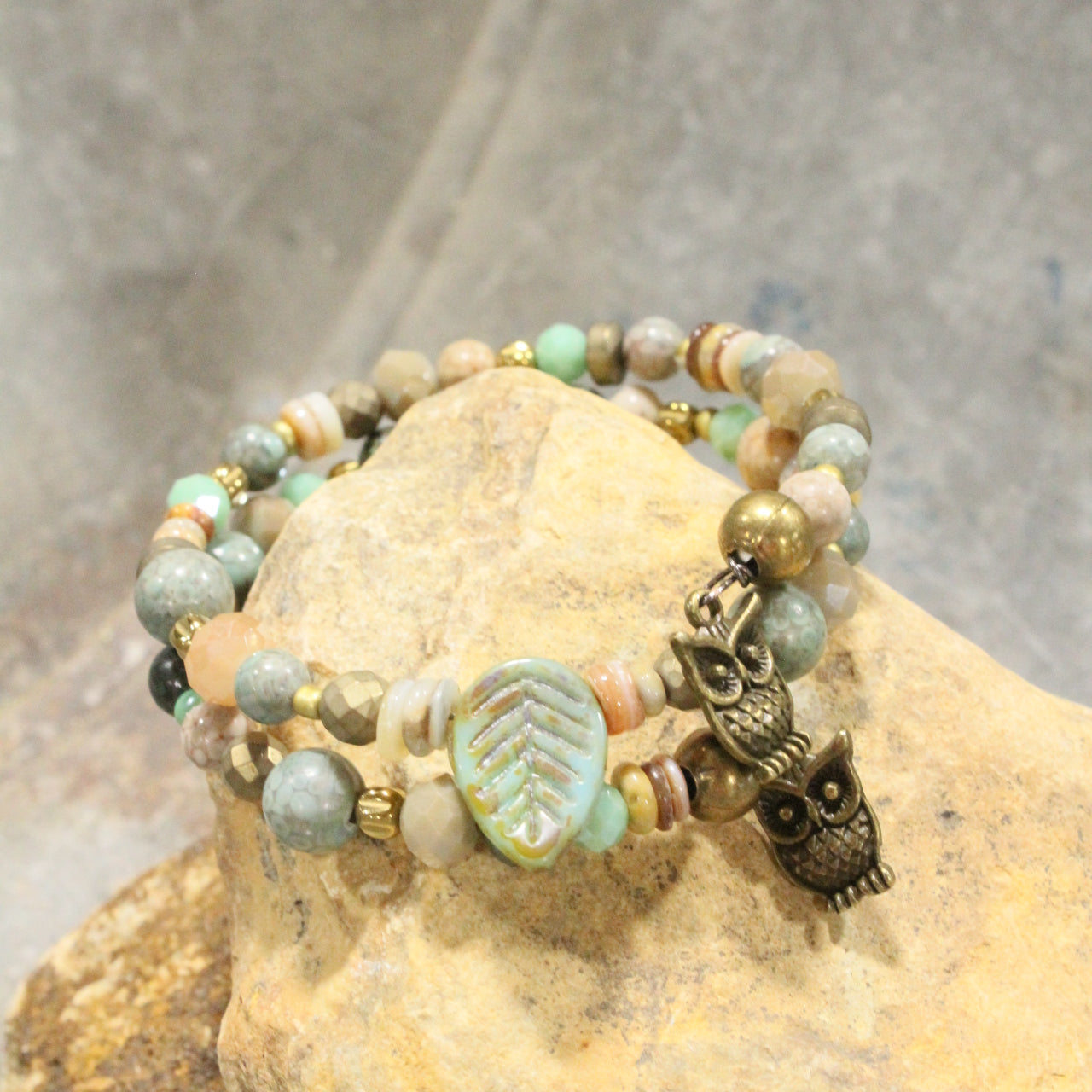 Spread Your Wings Owl Wrap Bracelet