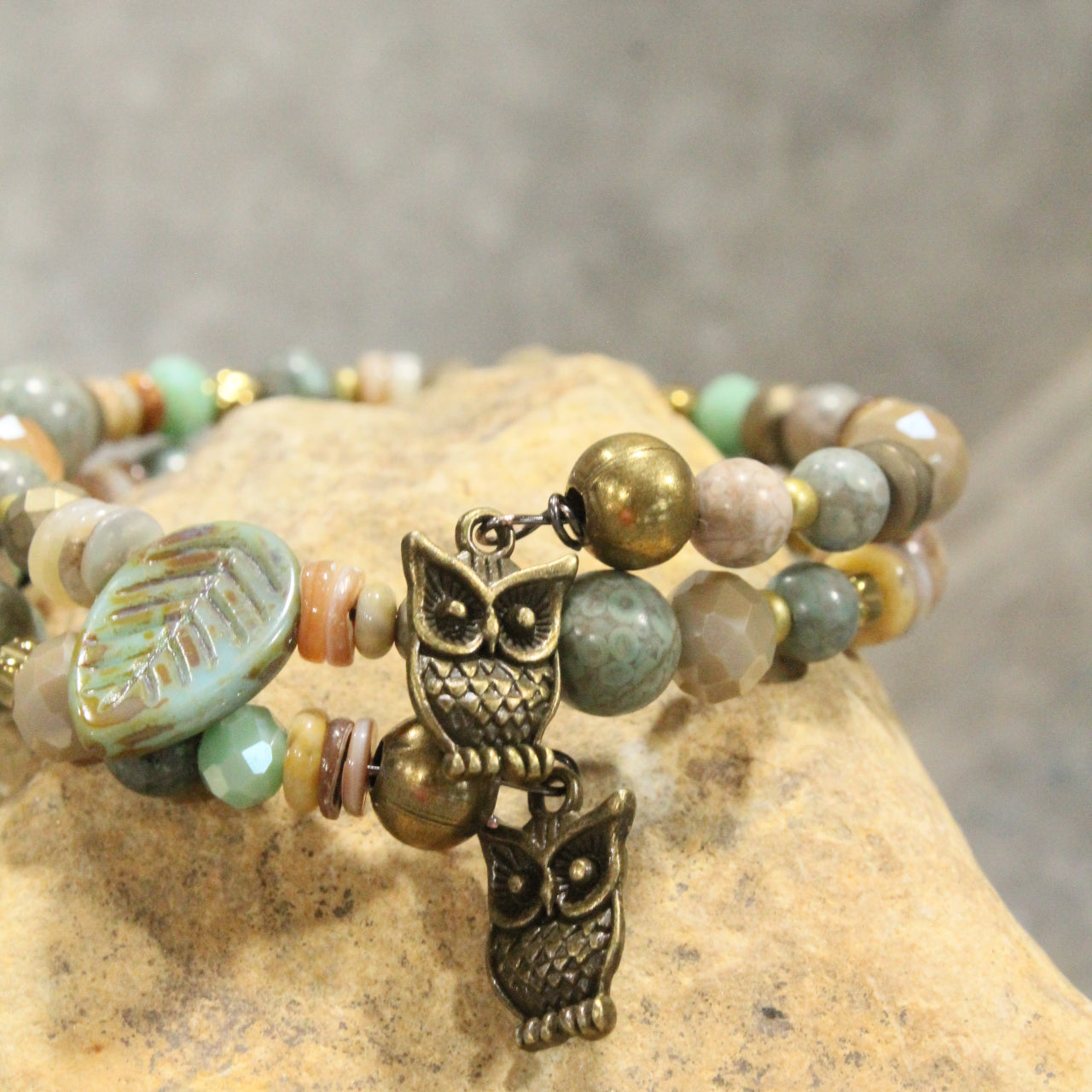 Spread Your Wings Owl Wrap Bracelet