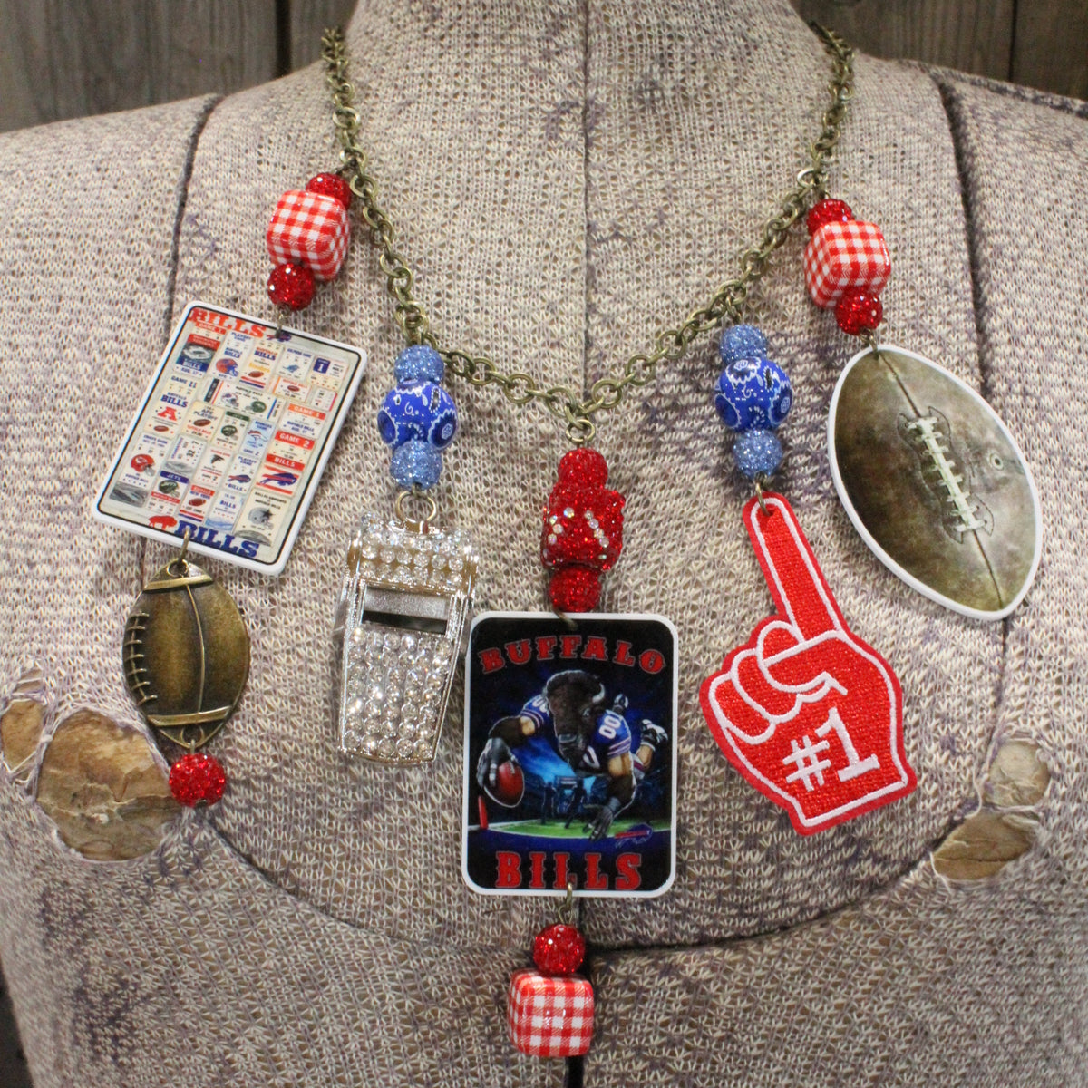 How 'Bout Those Bills Charm'd Necklace