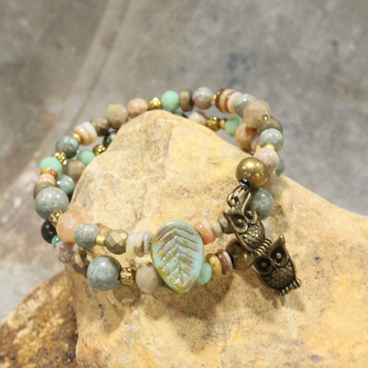 Spread Your Wings Owl Wrap Bracelet