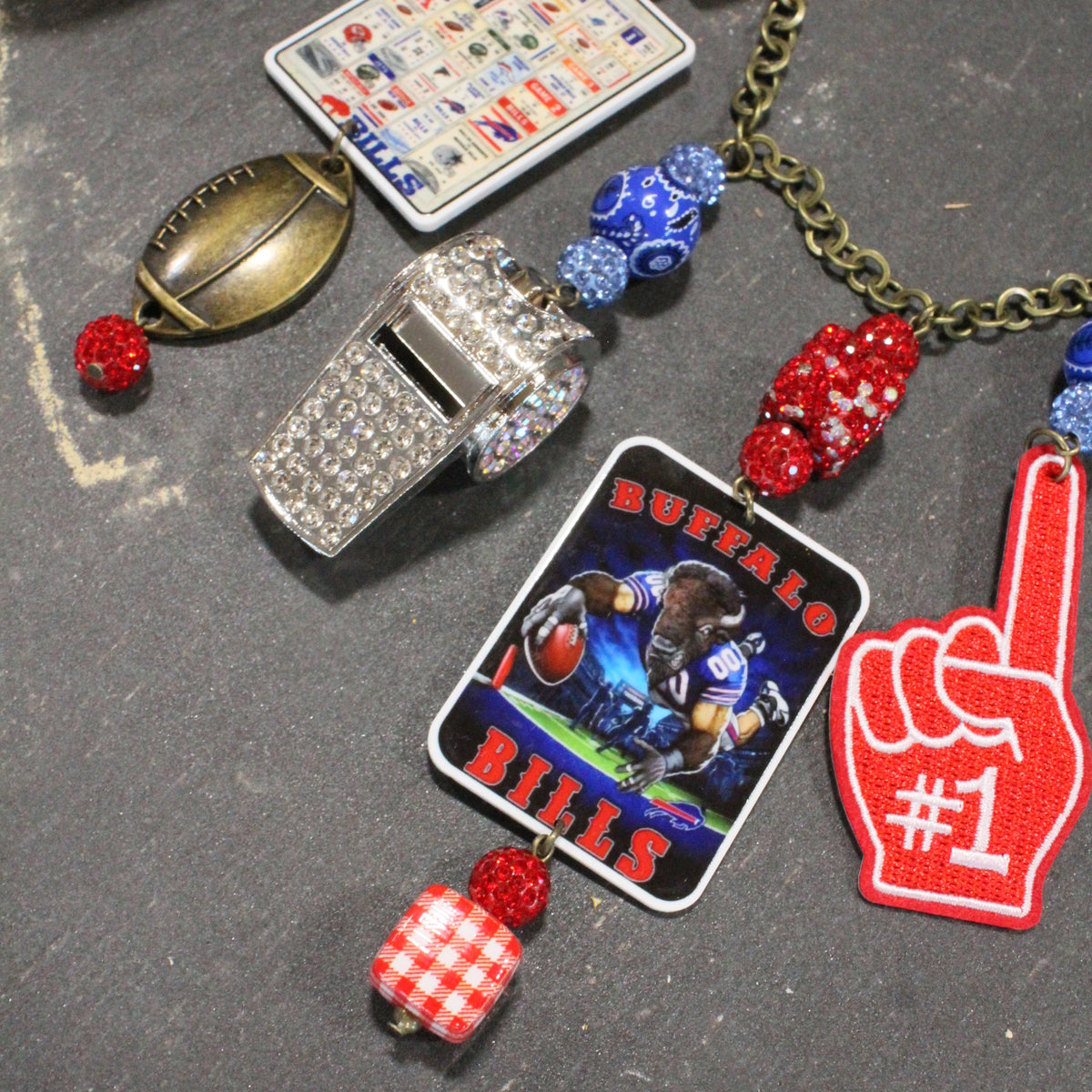 How 'Bout Those Bills Charm'd Necklace