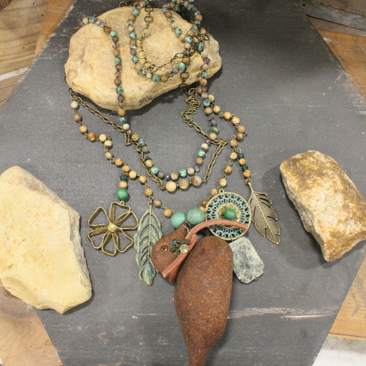 One Of A Kind Duck Duck Goose Layered Necklace