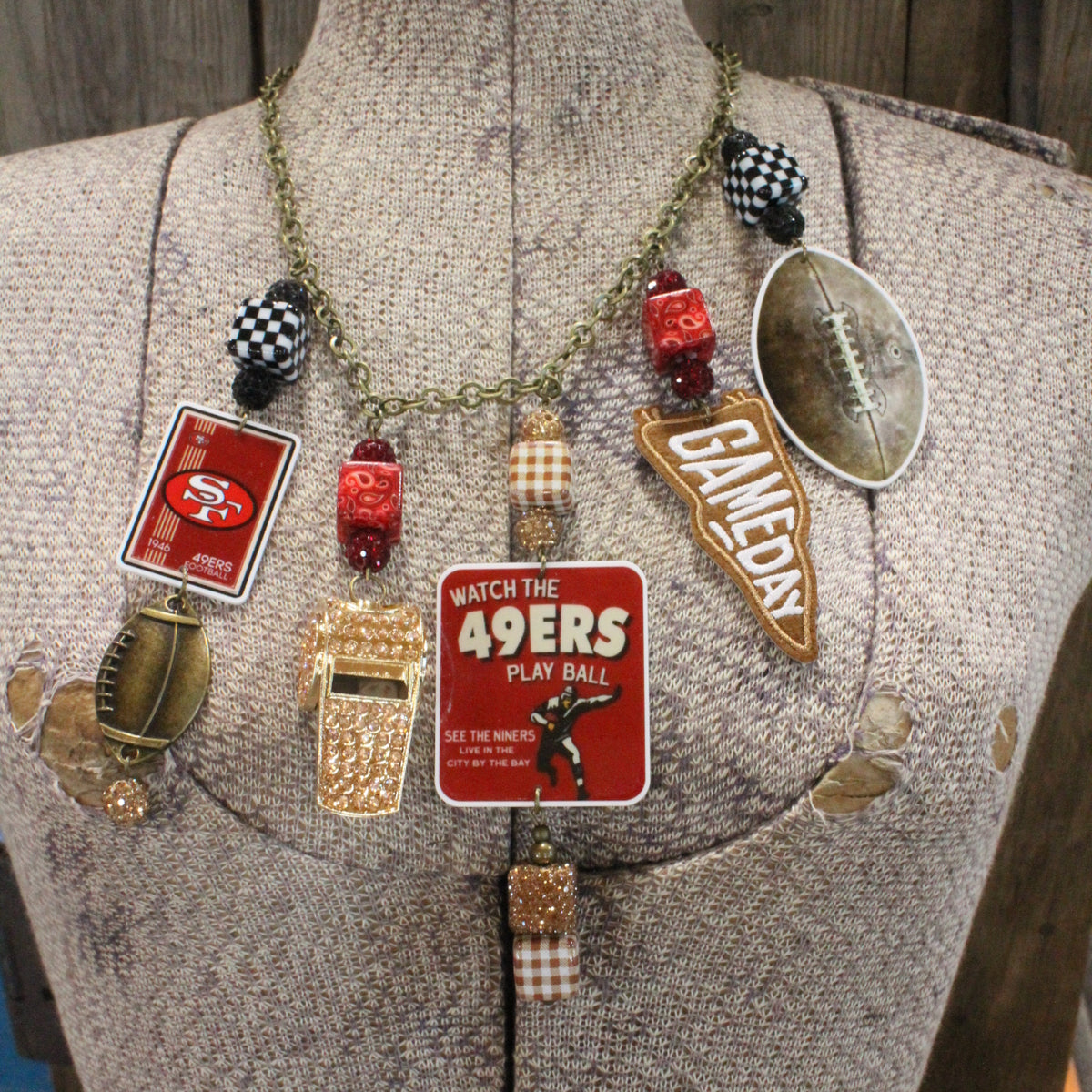 How 'Bout Those 49ers Charm'd Necklace