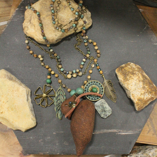 One Of A Kind Duck Duck Goose Layered Necklace