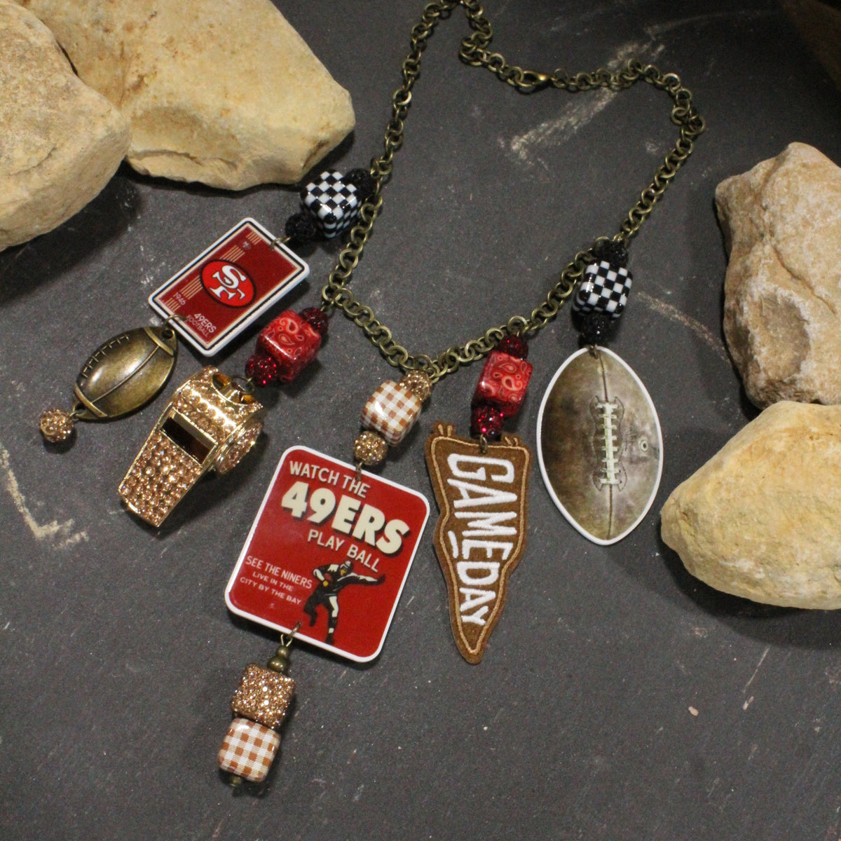 How 'Bout Those 49ers Charm'd Necklace