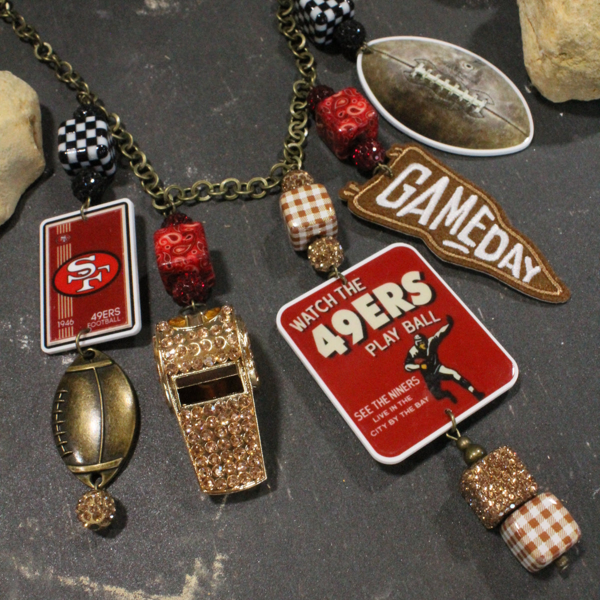 How 'Bout Those 49ers Charm'd Necklace