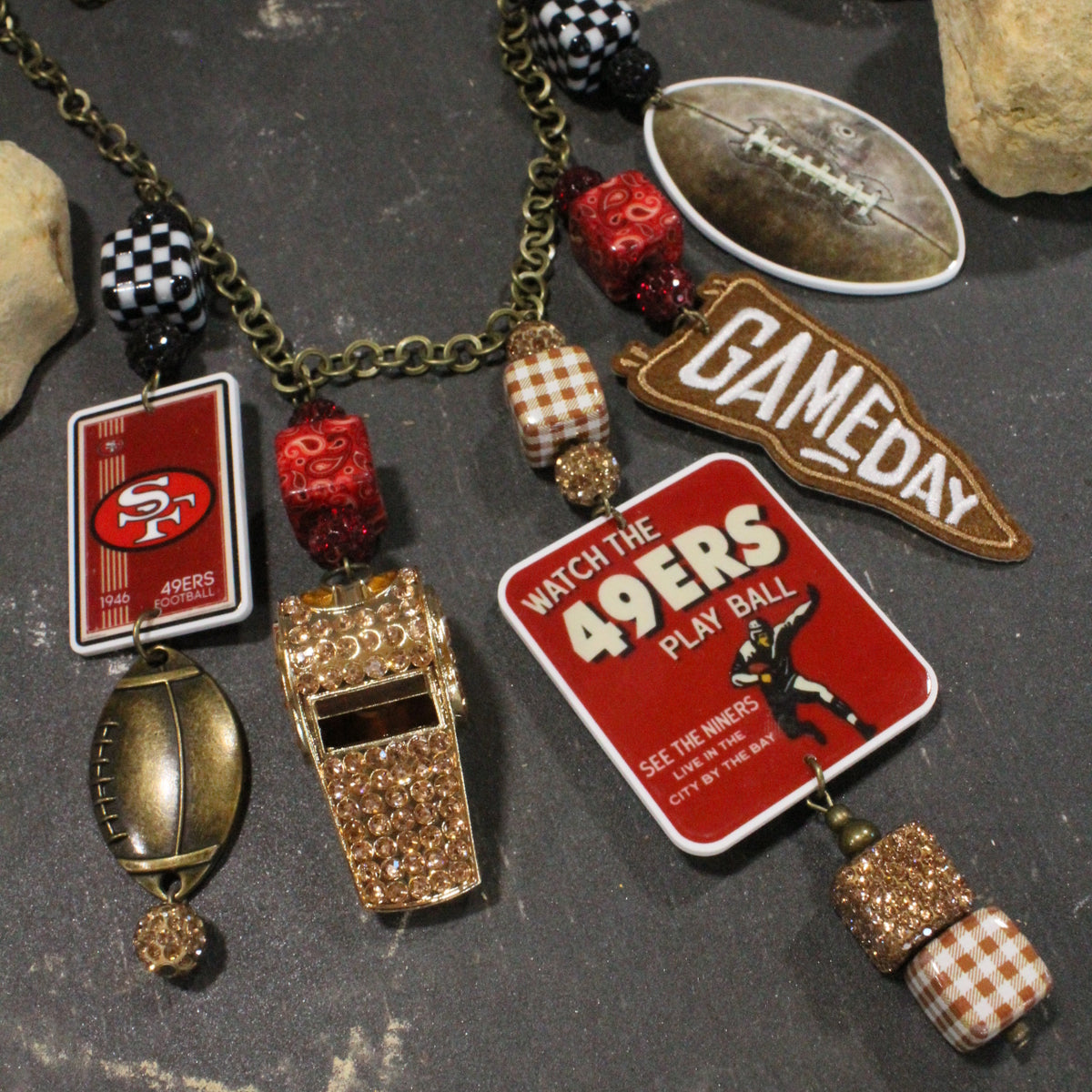 How 'Bout Those 49ers Charm'd Necklace