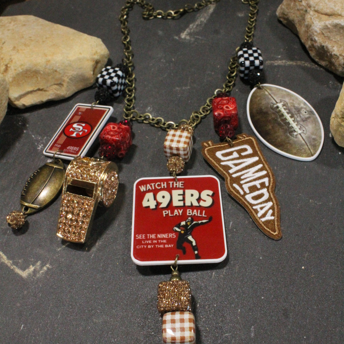 How 'Bout Those 49ers Charm'd Necklace