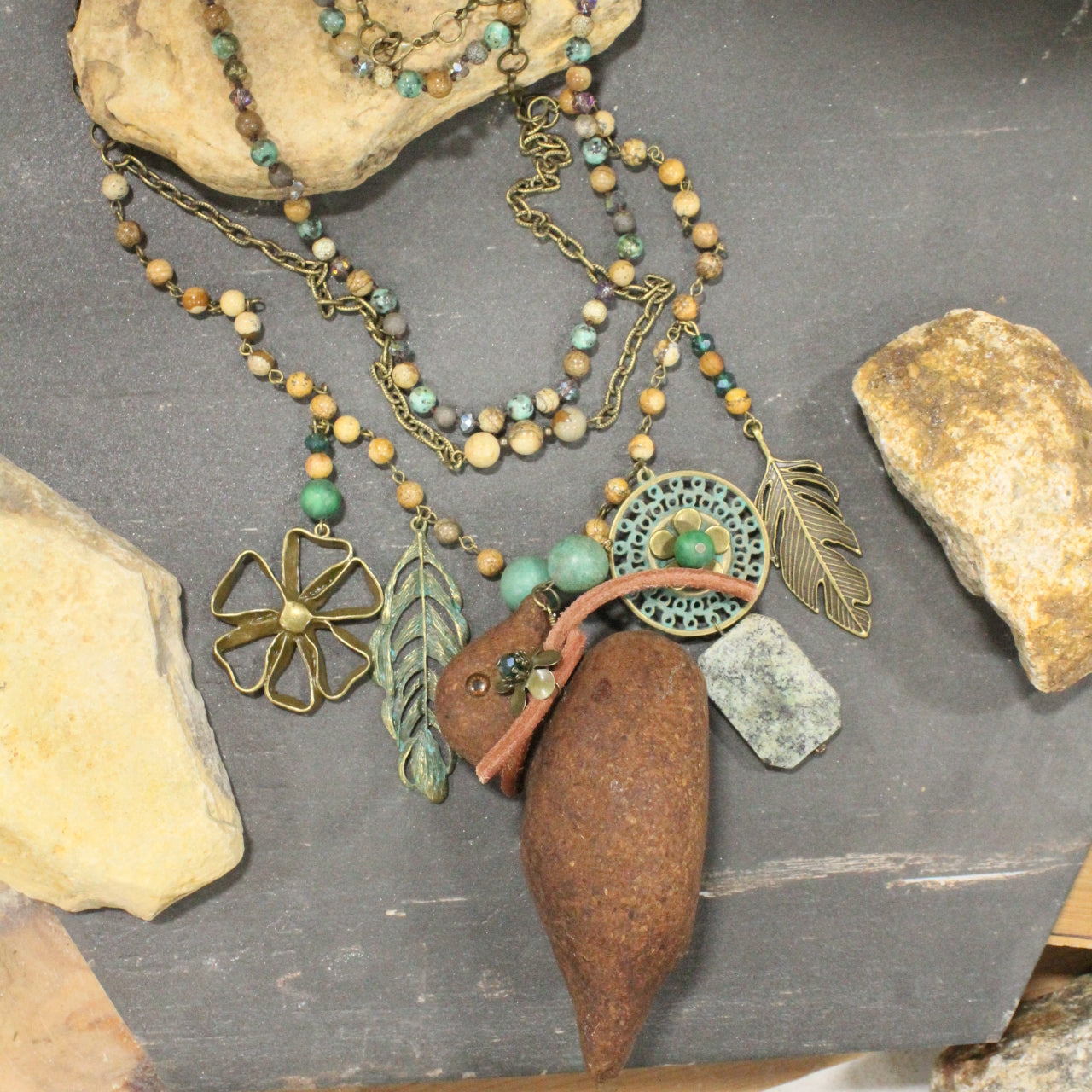 One Of A Kind Duck Duck Goose Layered Necklace