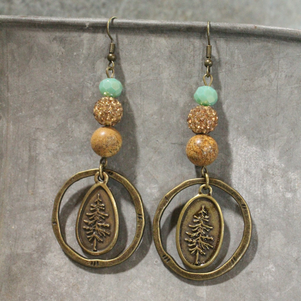 Picking A Tree Dangle Earrings