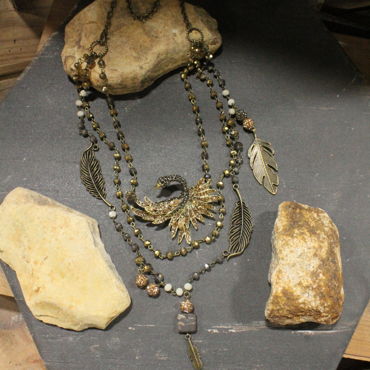 Taking Flight Canadian Goose Layered Necklace