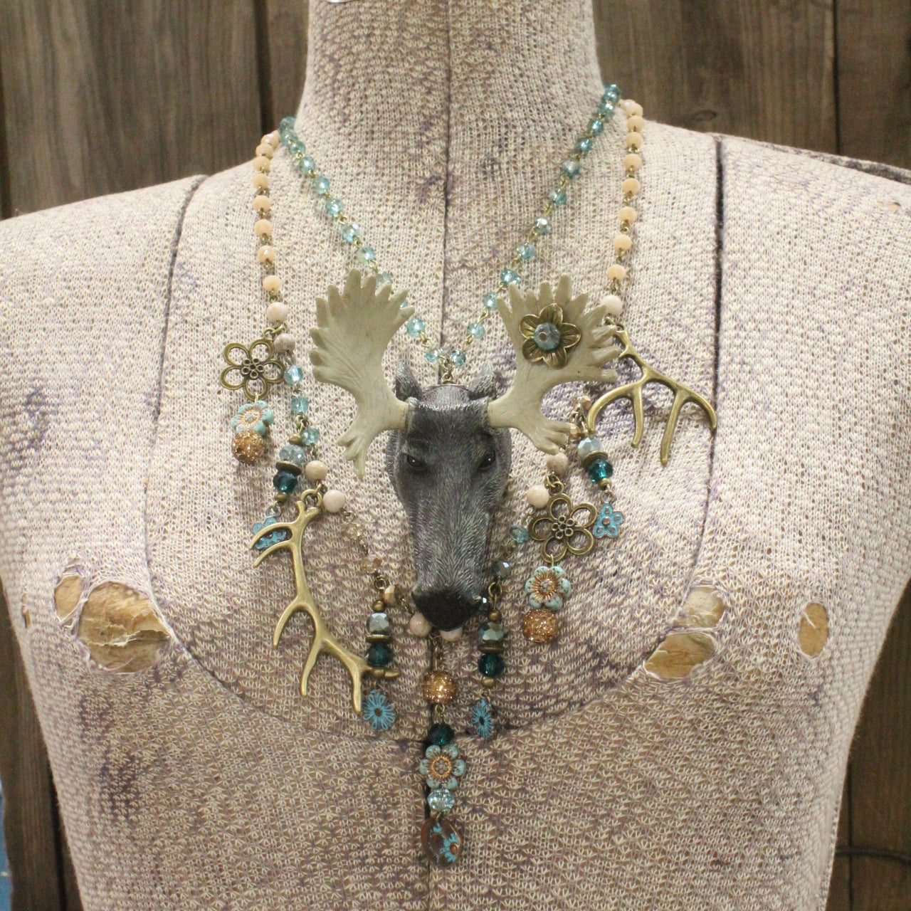 One Of A Kind Majestic Moose Layered Necklace